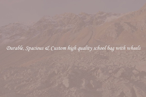 Durable, Spacious & Custom high quality school bag with wheels