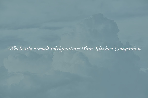 Wholesale s small refrigerators: Your Kitchen Companion