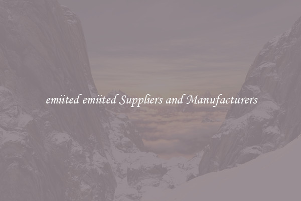 emiited emiited Suppliers and Manufacturers